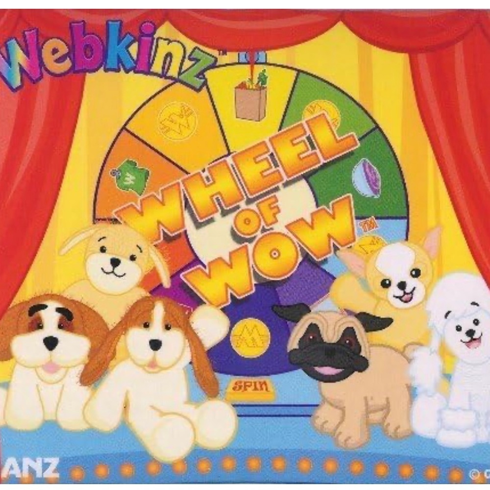 NWT GANZ Webkinz Spin The Wheel of Wow Mouse Pad